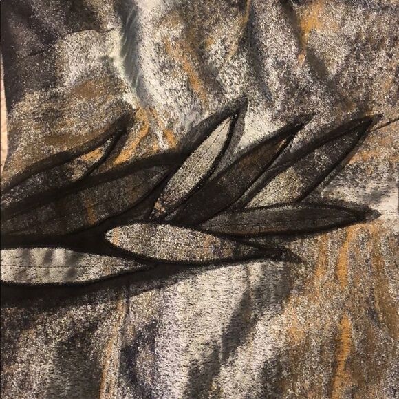 NWT Nine West metallic one shoulder dress - Picture 3 of 4